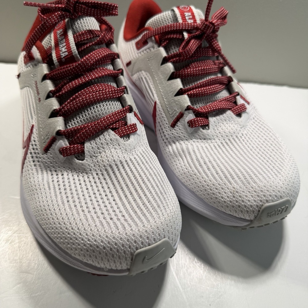 Nike Women's University Of Alabama Sneaker 5.5 White Grey Crimson - Picture 7 of 13